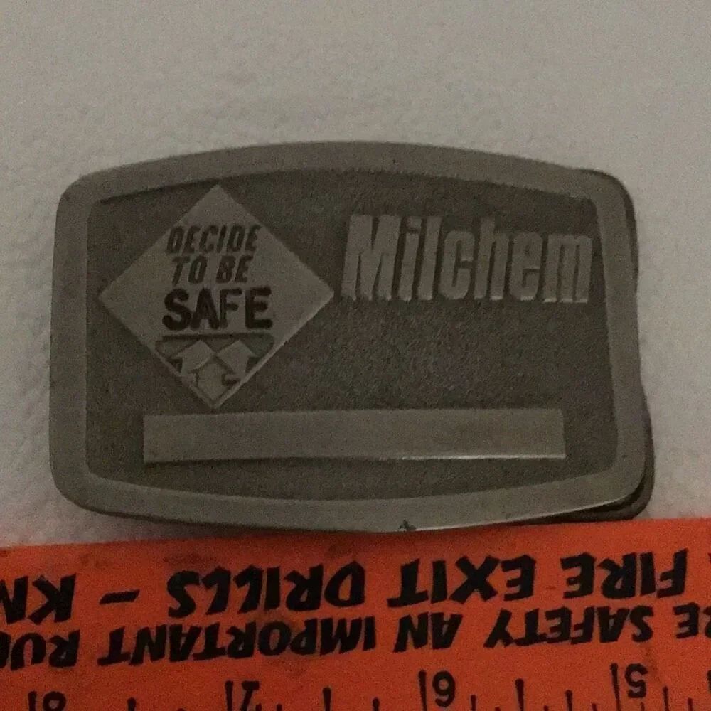 Vintage Decide to be safe Michelin tire belt buckle